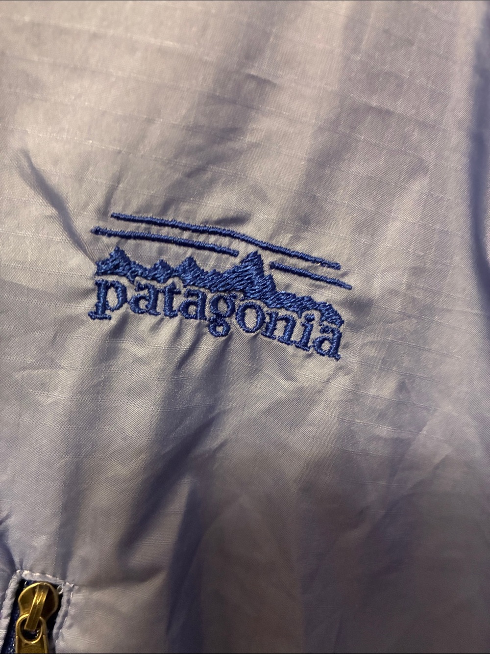 Patagonia Lightweight Periwinkle Blue Wind Shirt Jacket Large - Picture 2 of 5